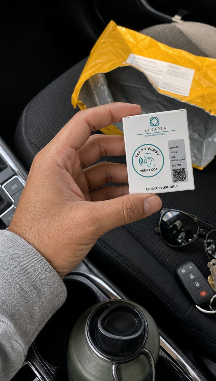 Synapta Labs product received with shipping package